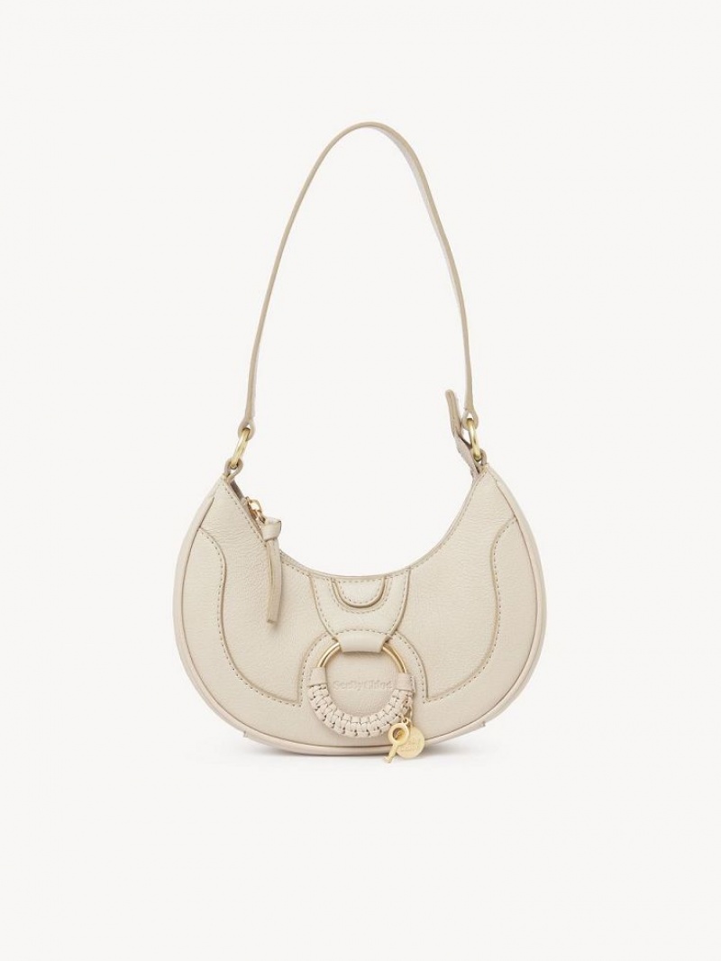 Chloe Hana Half Moon Olkalaukku Beige | CHE-SR14662