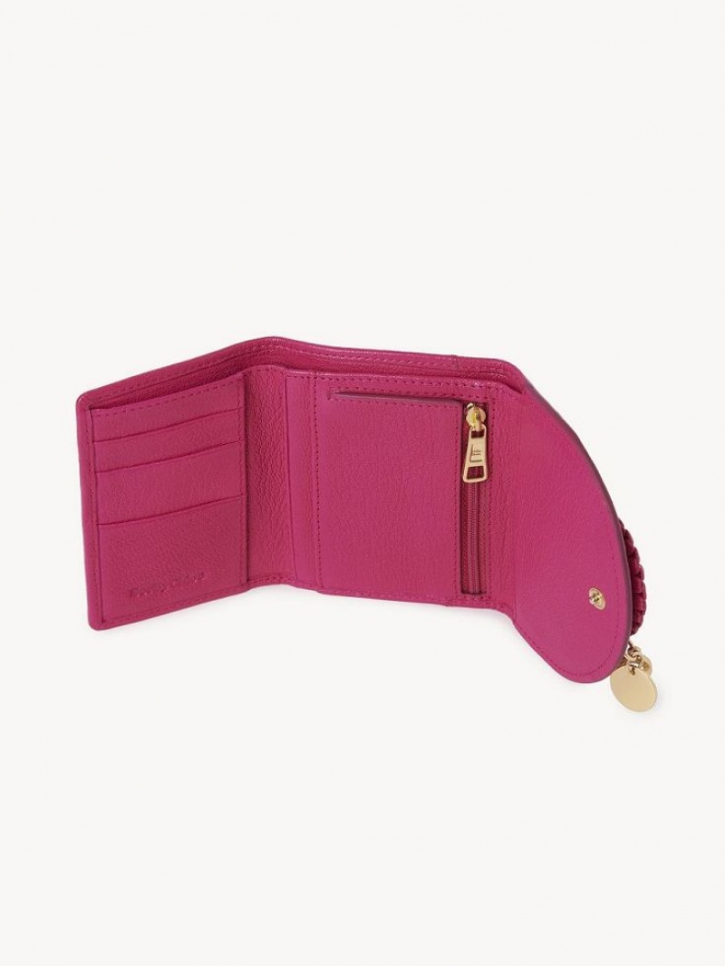 Chloe Hana Tri Fold Pieni lompakko Pinkki | CHE-SR14895