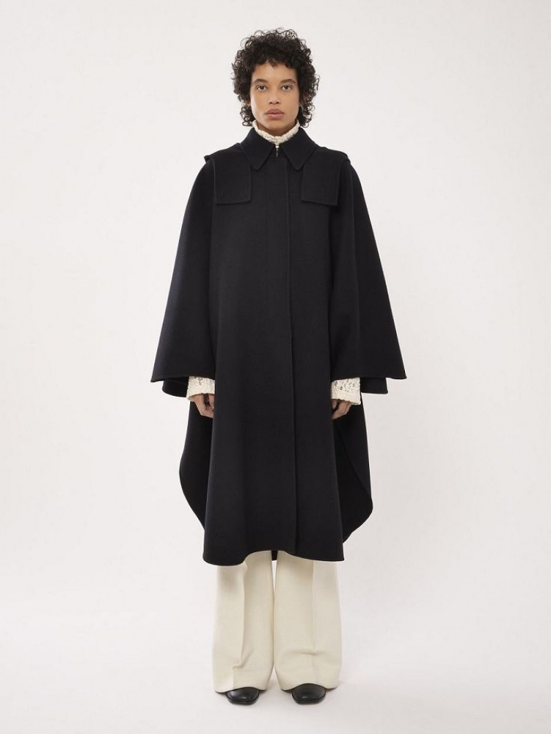 Chloe Hupullinen Cape Takit Mustat | CHE-SR13820