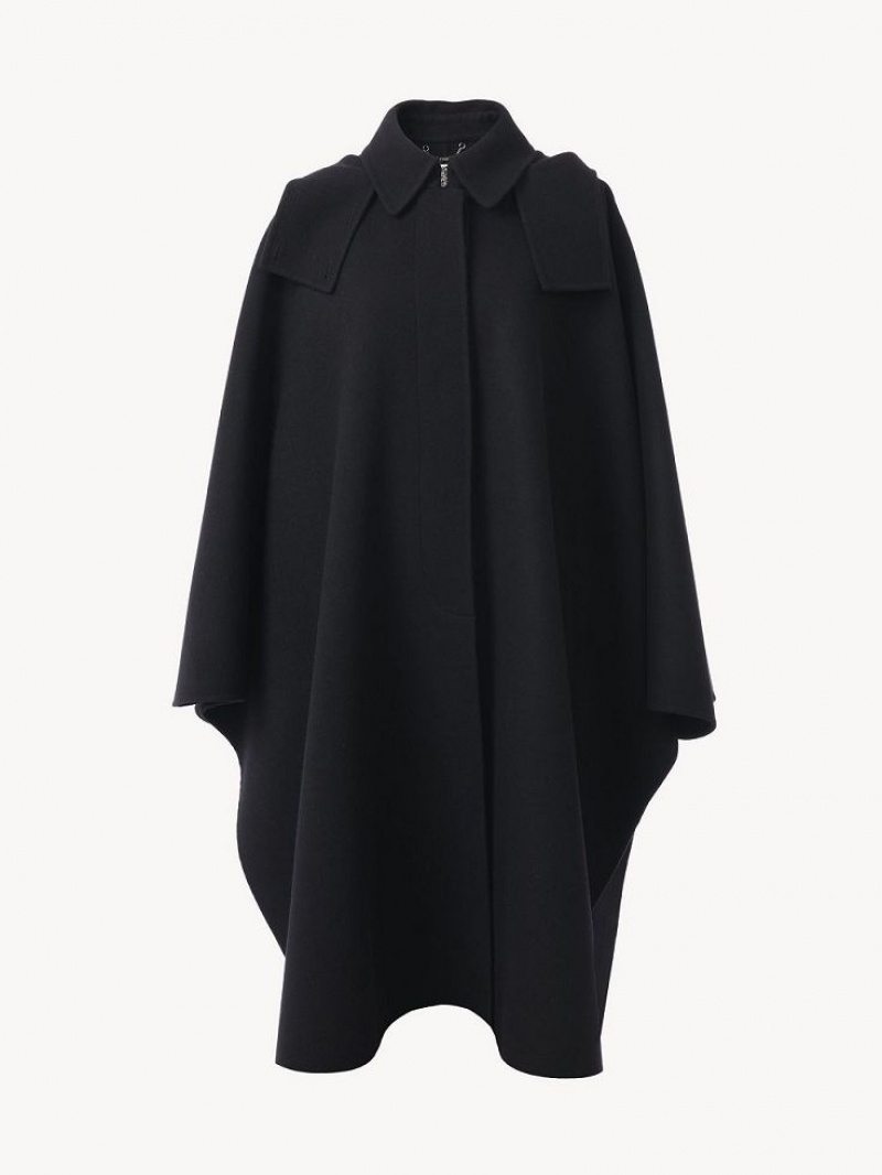 Chloe Hupullinen Cape Takit Mustat | CHE-SR13820