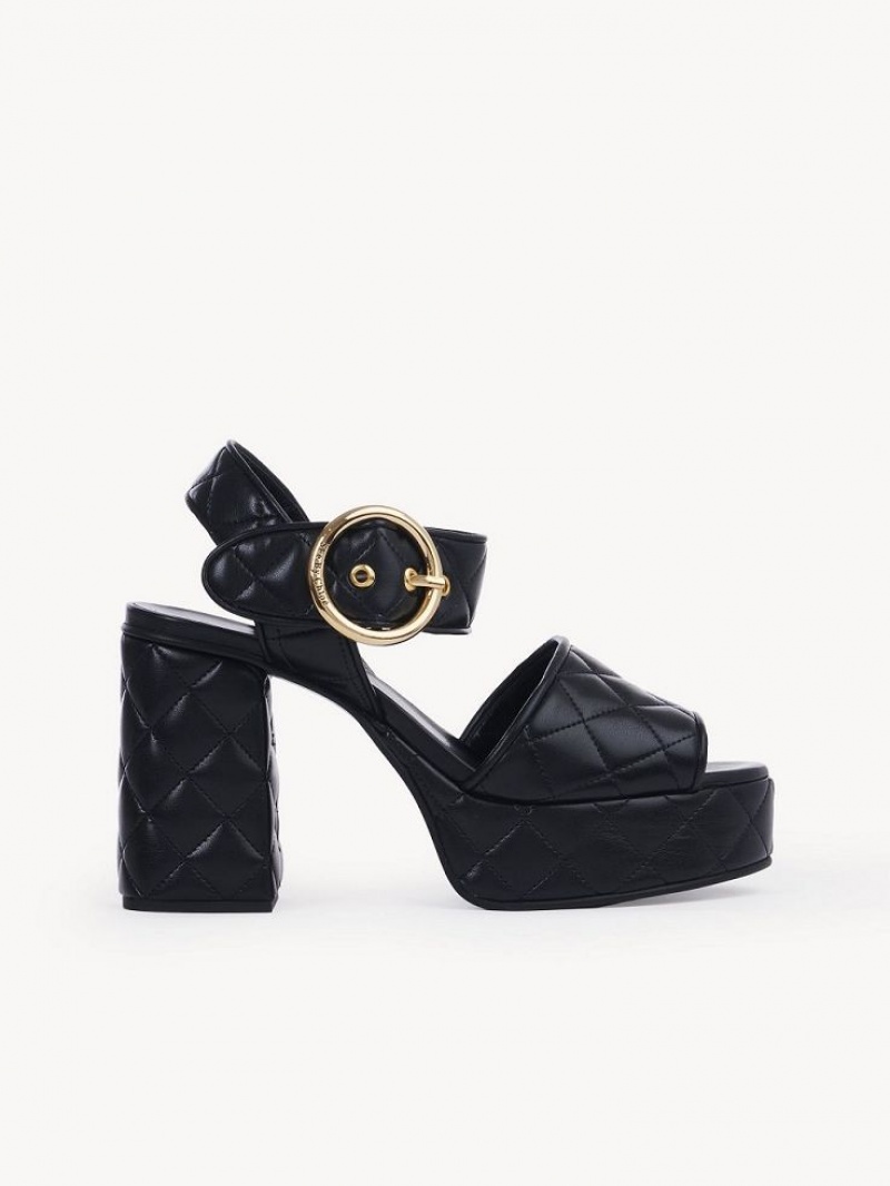 Chloe Jodie Platform Sandaalit Mustat | CHE-SR14813