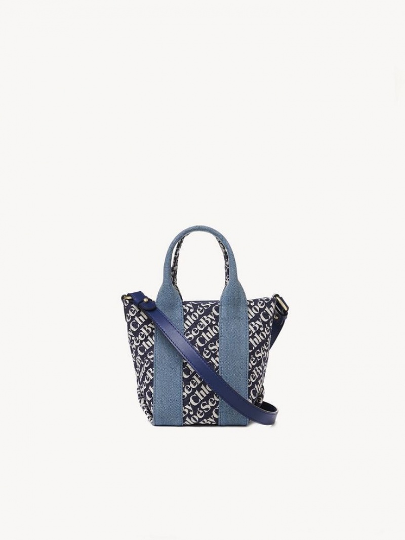 Chloe Laetizia Tote Mini Laukut Kuninkaallinen Sininen Laivastonsininen | CHE-SR14766