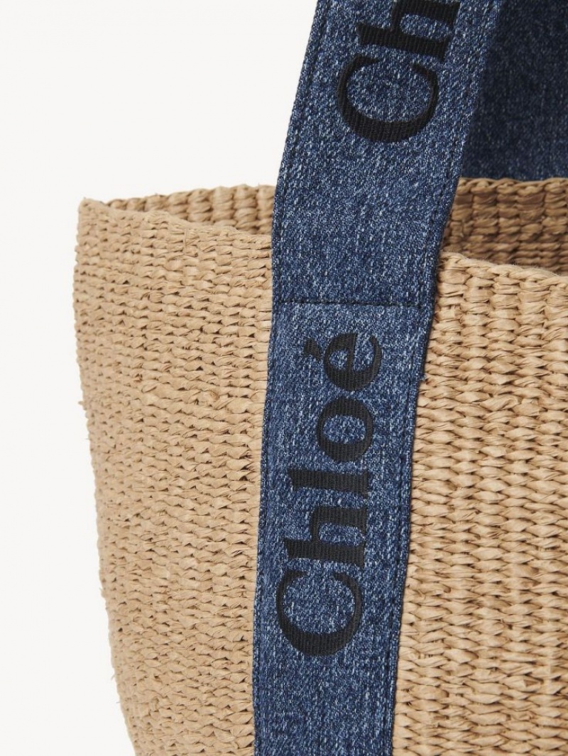 Chloe Large Woody Baskets Sininen | CHE-SR13651