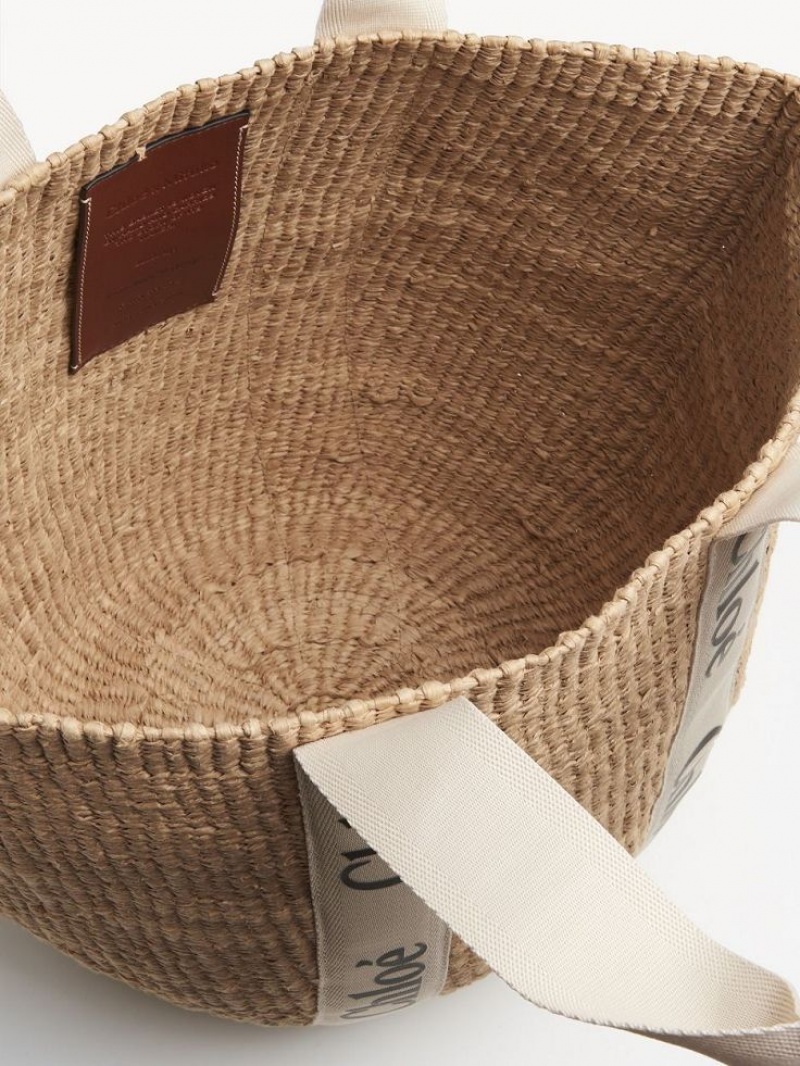 Chloe Large Woody Baskets Valkoinen | CHE-SR13658