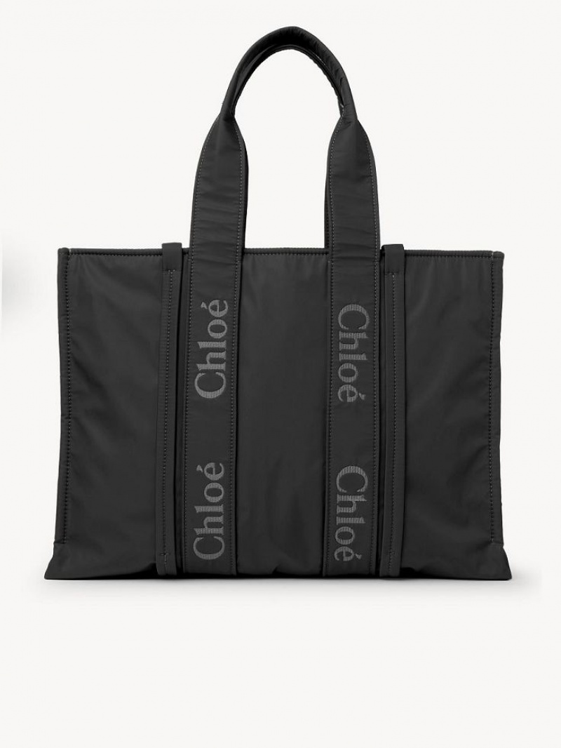 Chloe Large Woody Olkalaukku Mustat | CHE-SR13430