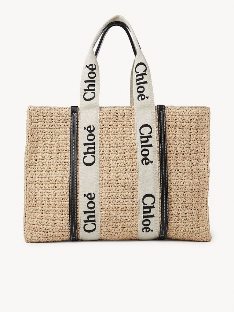 Chloe Large Woody Tote Baskets Ruskea | CHE-SR13649