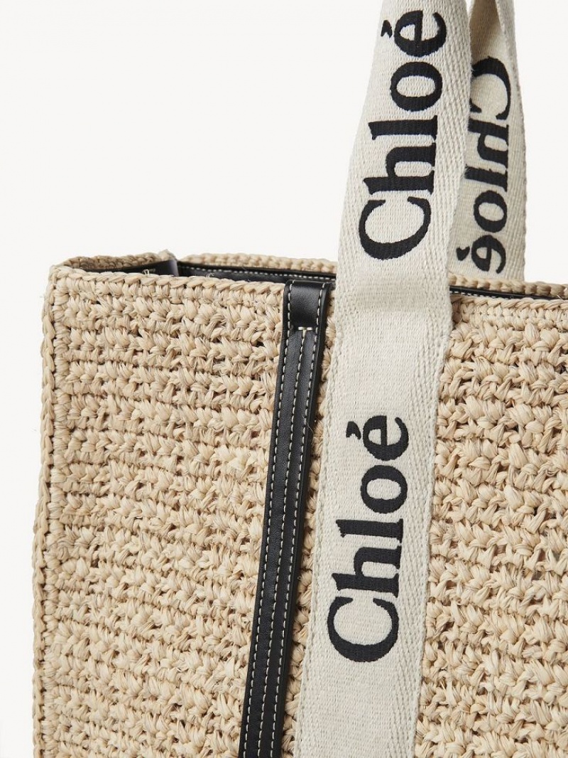 Chloe Large Woody Tote Baskets Ruskea | CHE-SR13649