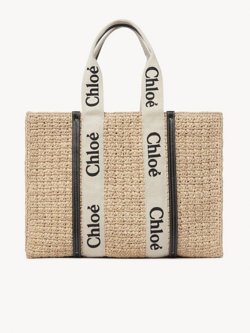 Chloe Large Woody Tote Baskets Ruskea | CHE-SR13649