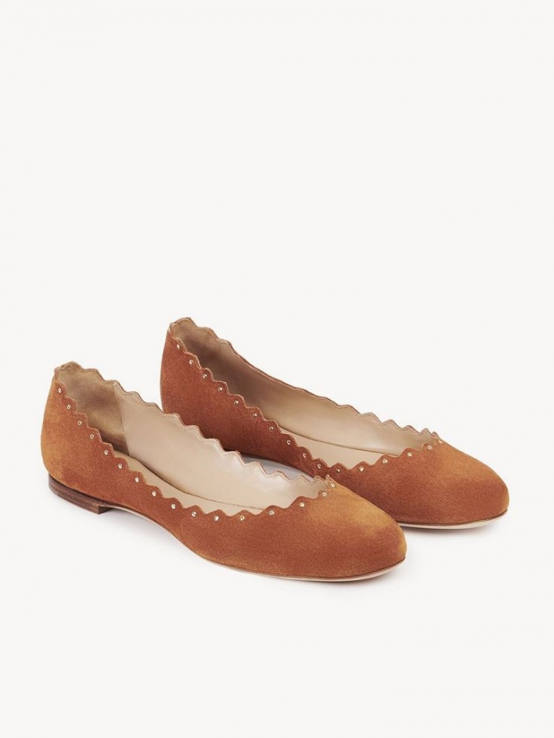 Chloe Lauren Ballet Flat Ruskea | CHE-SR14254