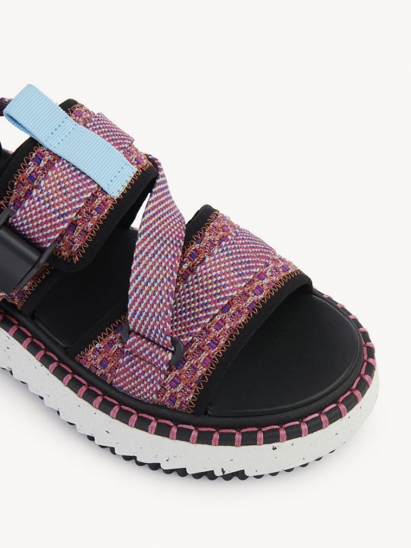 Chloe Lilli Litteät Sandaalit Pinkki | CHE-SR14167