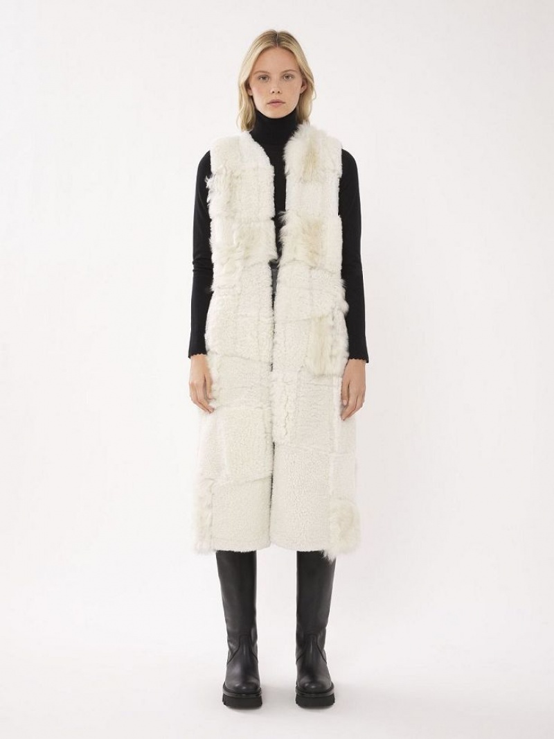 Chloe Long Gilet Takit Valkoinen | CHE-SR13825