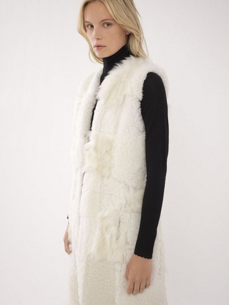 Chloe Long Gilet Takit Valkoinen | CHE-SR13825