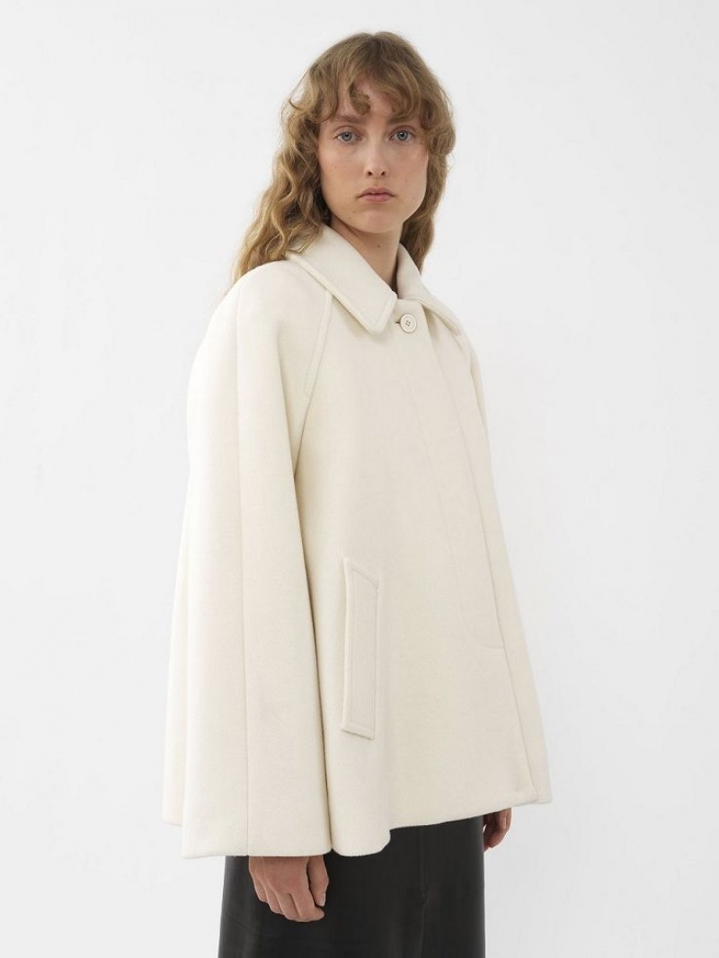 Chloe Lyhyt Cape Takit Valkoinen | CHE-SR13799