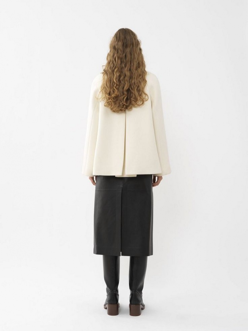 Chloe Lyhyt Cape Takit Valkoinen | CHE-SR13799