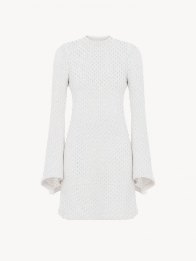 Chloe Lyhyt Tunic Neuleet Valkoinen | CHE-SR13934