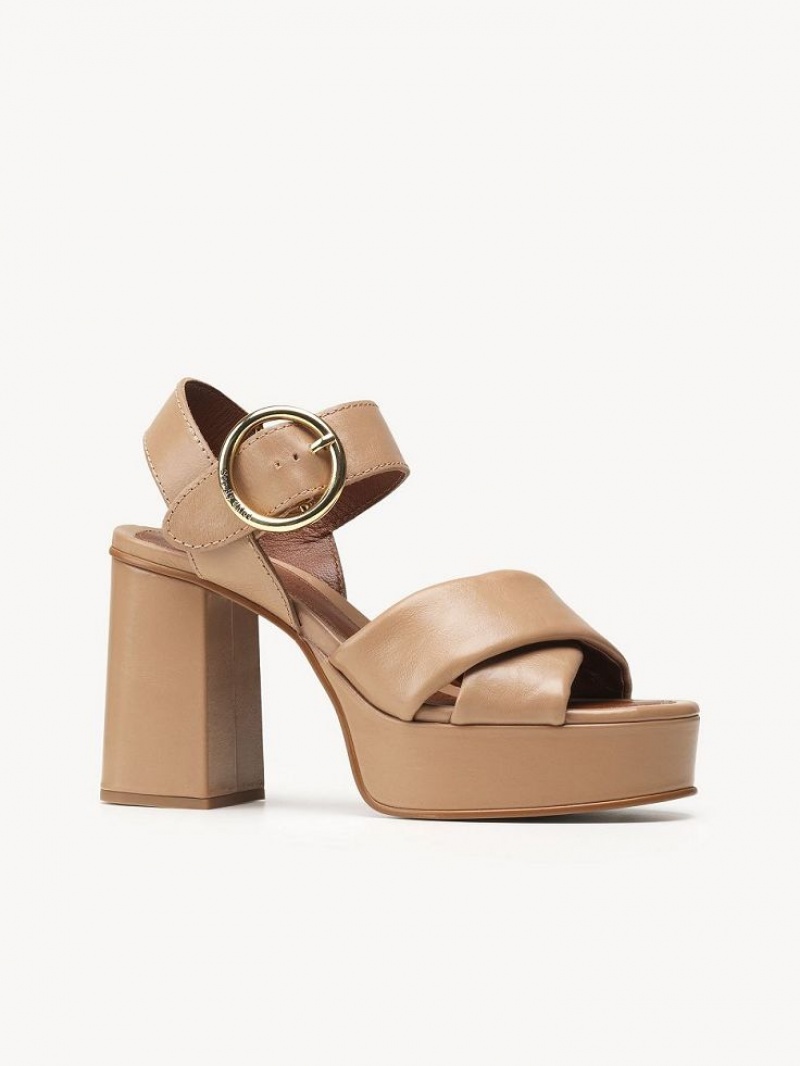 Chloe Lyna High-heel Sandaalit Ruskea | CHE-SR14840