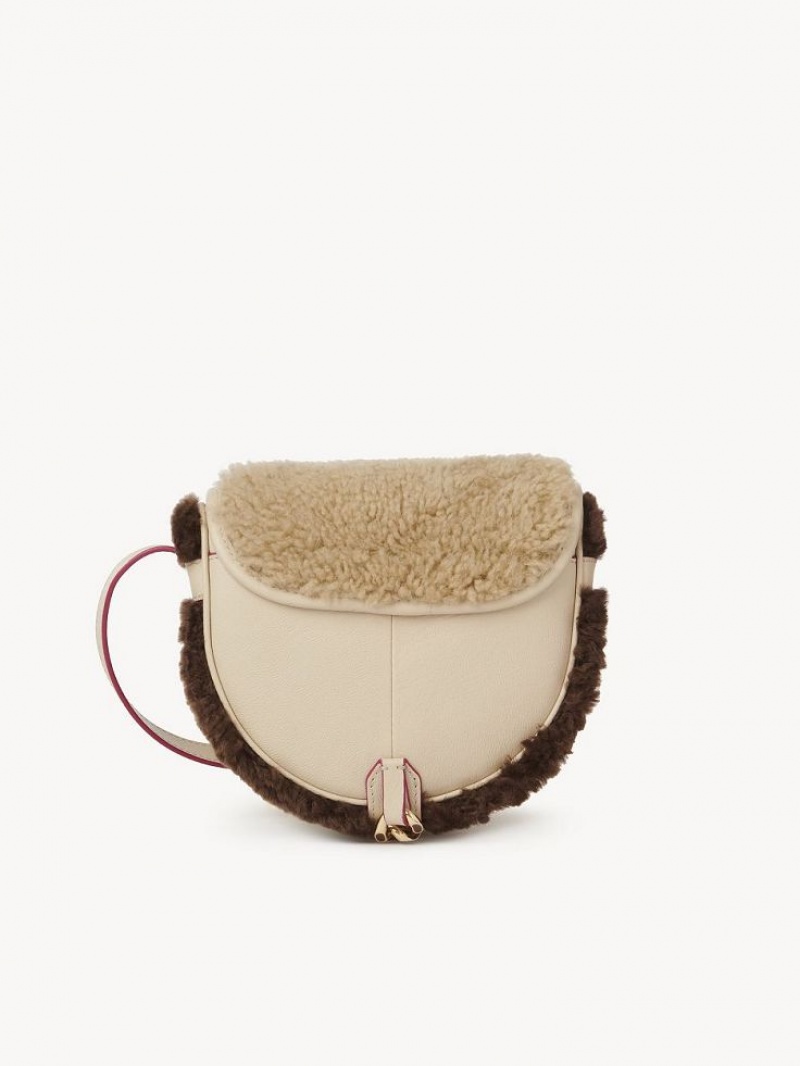 Chloe Mara Small Saddle Olkalaukku Beige | CHE-SR14604