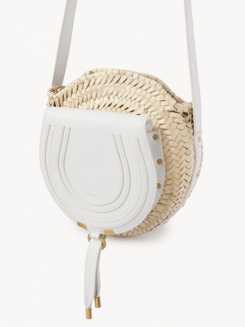 Chloe Marcie Basket Crossbody Laukut Valkoinen | CHE-SR13572