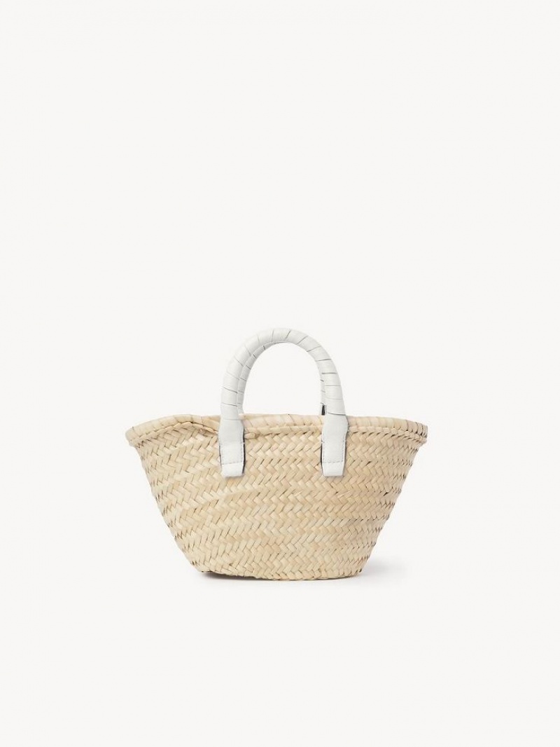 Chloe Marcie Basket Mini Laukut Valkoinen | CHE-SR13662