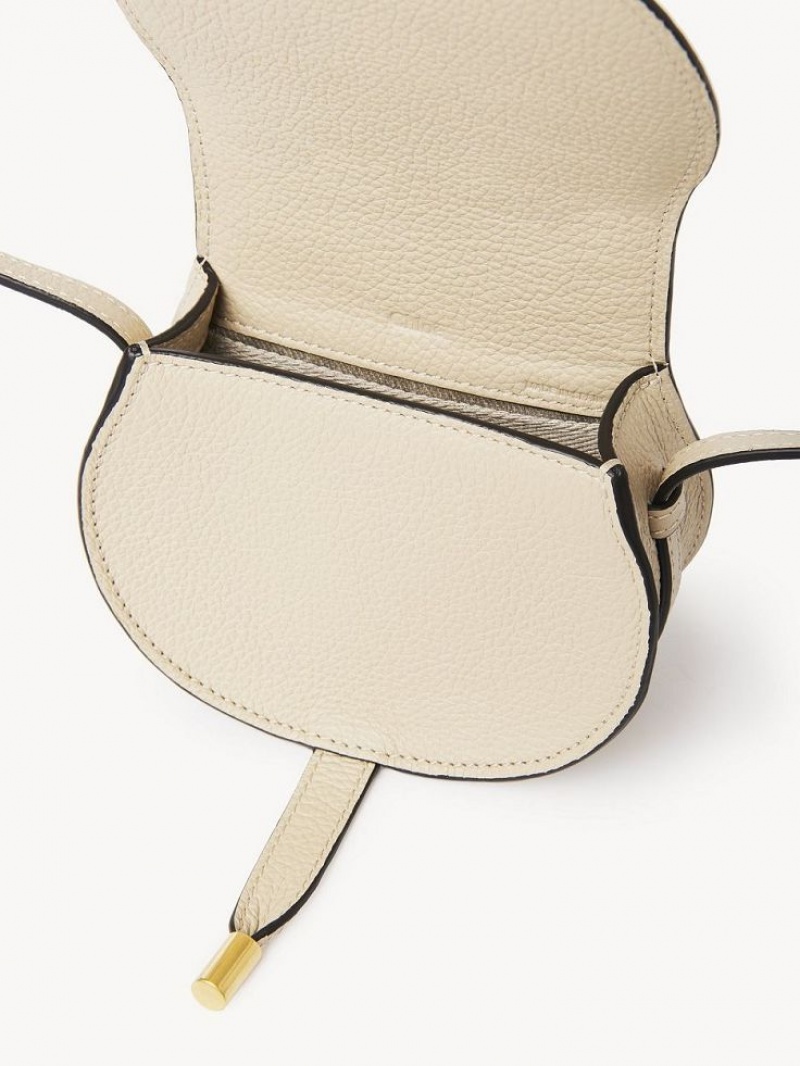 Chloe Marcie Nano Saddle Mini Laukut Beige | CHE-SR13683