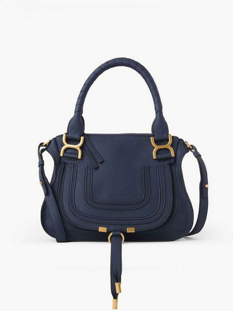 Chloe Marcie Small Double Carry Crossbody Laukut Laivastonsininen | CHE-SR13484