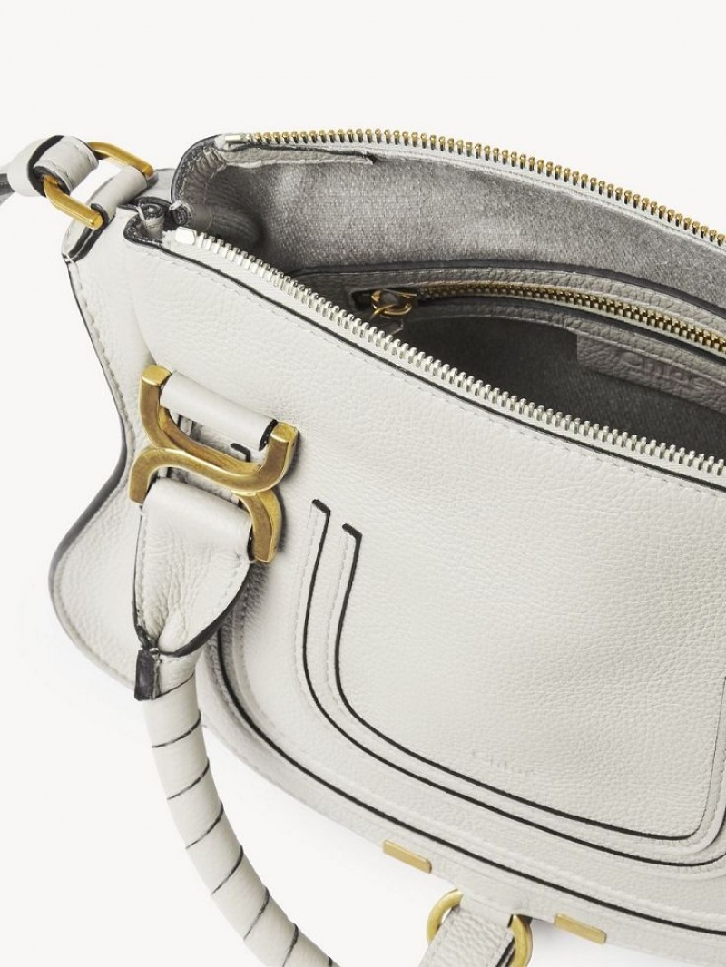 Chloe Marcie Small Double Carry Crossbody Laukut Valkoinen | CHE-SR13550