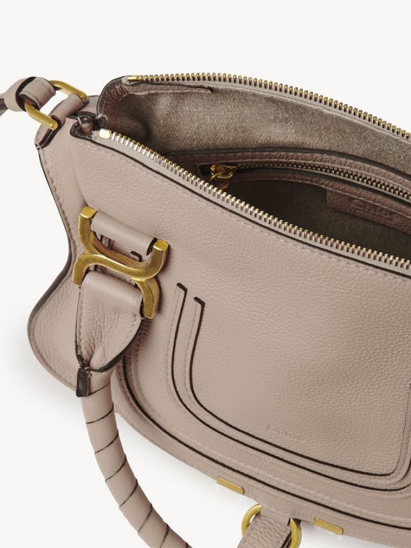 Chloe Marcie Small Double Carry Crossbody Laukut Beige | CHE-SR13621