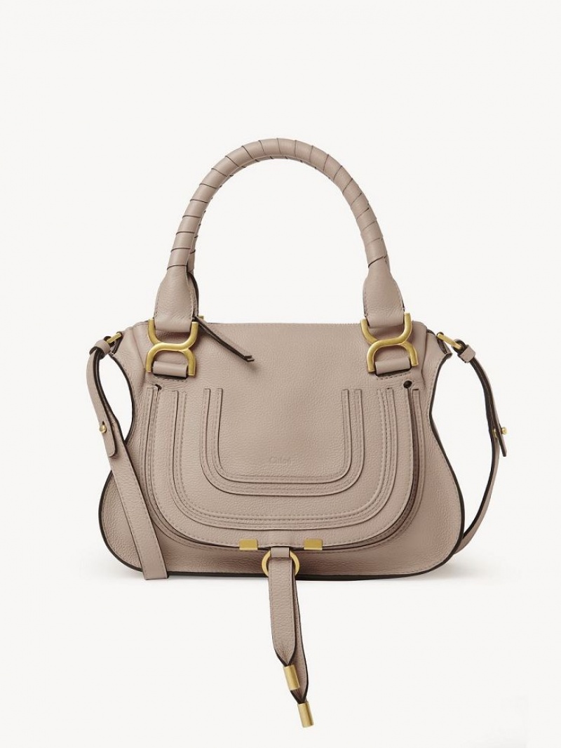 Chloe Marcie Small Double Carry Crossbody Laukut Beige | CHE-SR13621