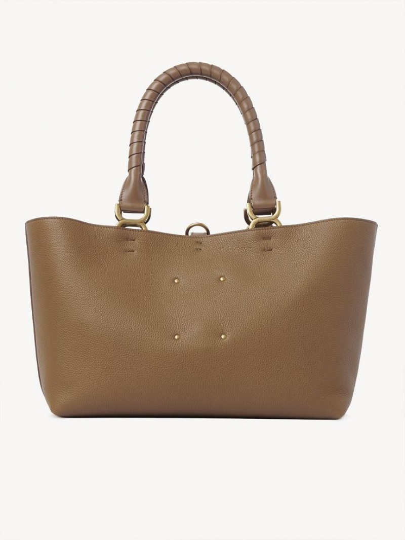 Chloe Marcie Small Kangaskassit Beige | CHE-SR13335