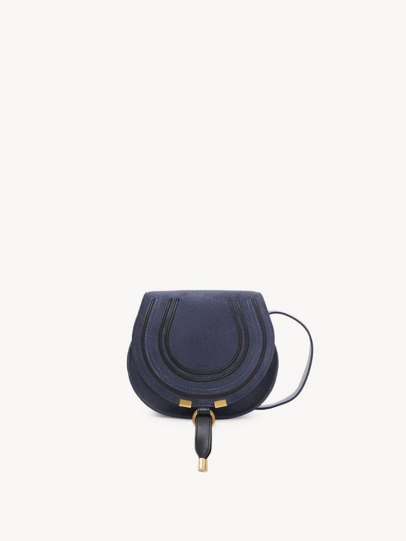 Chloe Marcie Small Saddle Mini Laukut Syvä Harmaat Laivastonsininen | CHE-SR13685