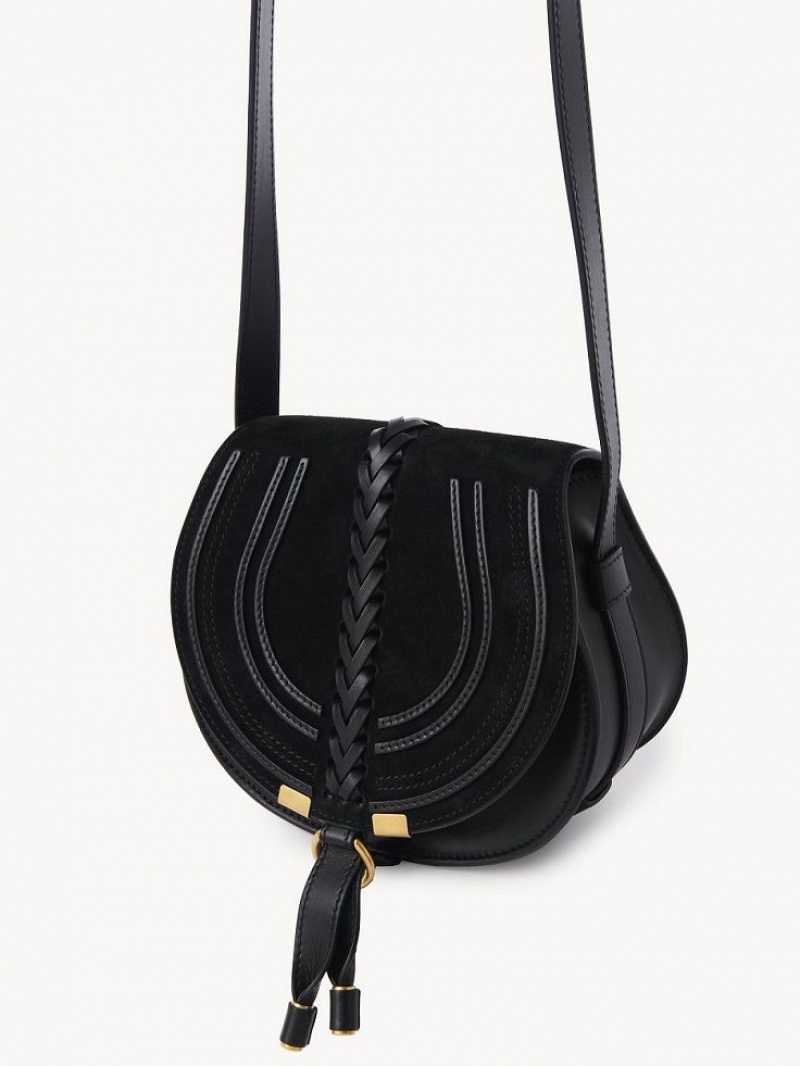 Chloe Marcie Small Saddle Olkalaukku Mustat | CHE-SR13413