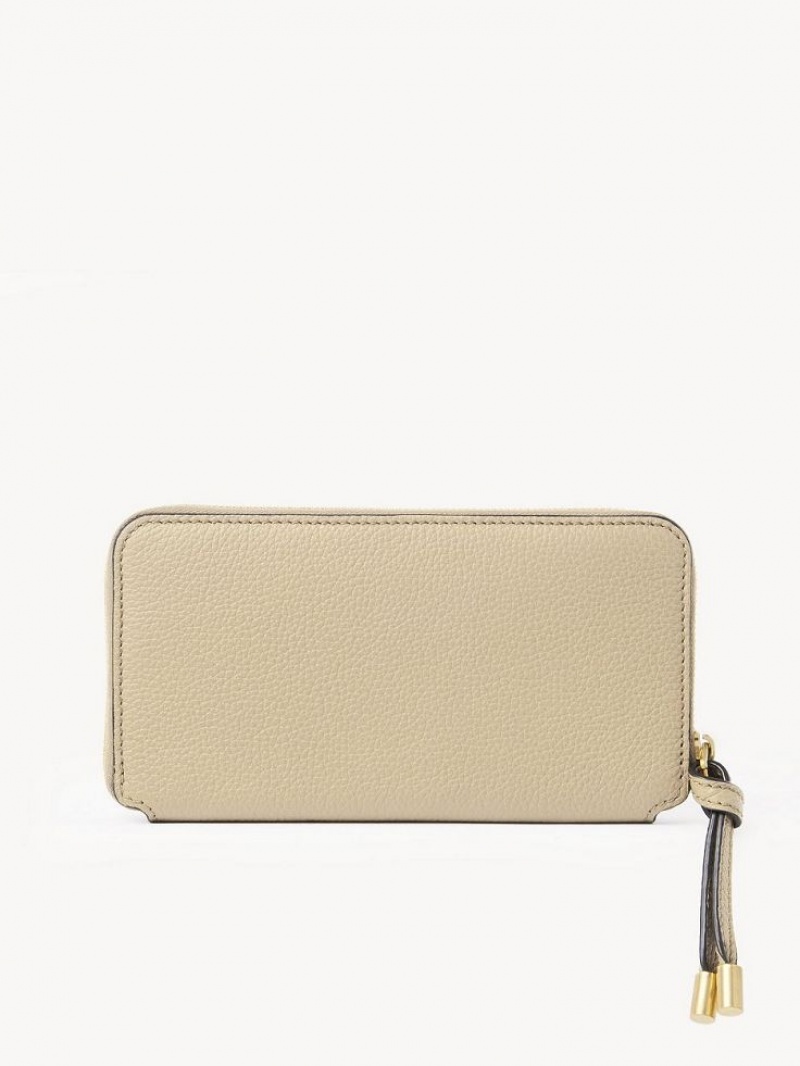 Chloe Marcie Zippered Suuri lompakko Beige | CHE-SR14304