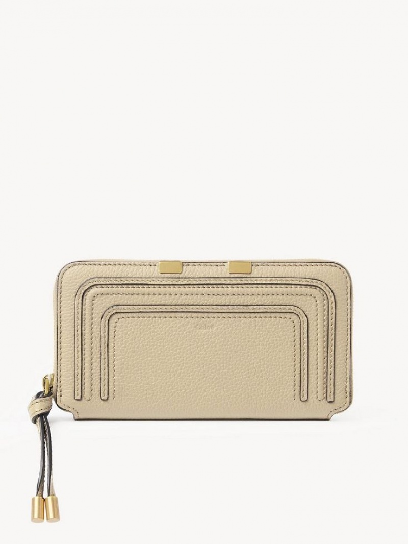 Chloe Marcie Zippered Suuri lompakko Beige | CHE-SR14304