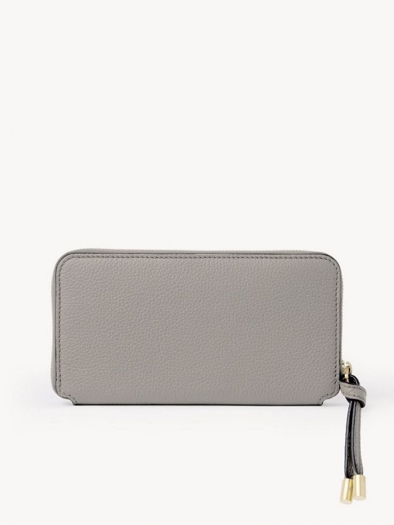 Chloe Marcie Zippered Suuri lompakko Harmaat | CHE-SR14297