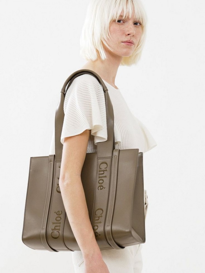 Chloe Medium Woody Kangaskassit Vihreä | CHE-SR13340