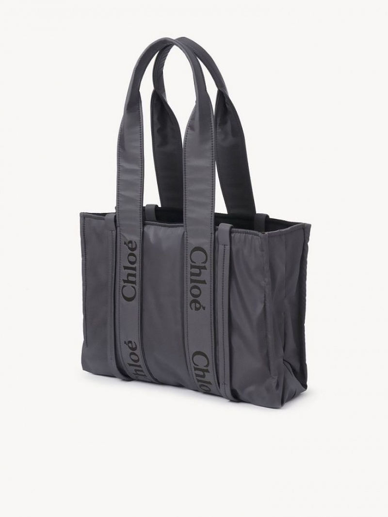 Chloe Medium Woody Olkalaukku Harmaat | CHE-SR13427