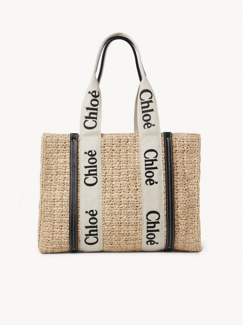 Chloe Medium Woody Tote Baskets Ruskea | CHE-SR13656