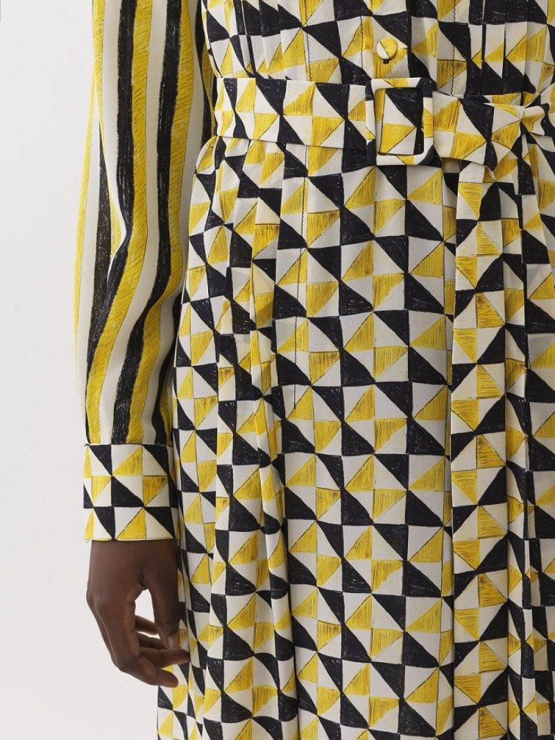 Chloe Midi With Print Mekko Monivärinen | CHE-SR13839