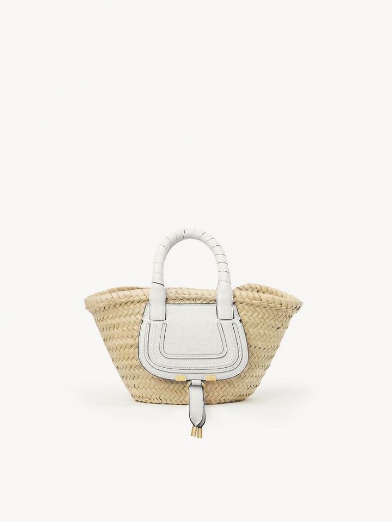 Chloe Mini Marcie Baskets Valkoinen | CHE-SR13631