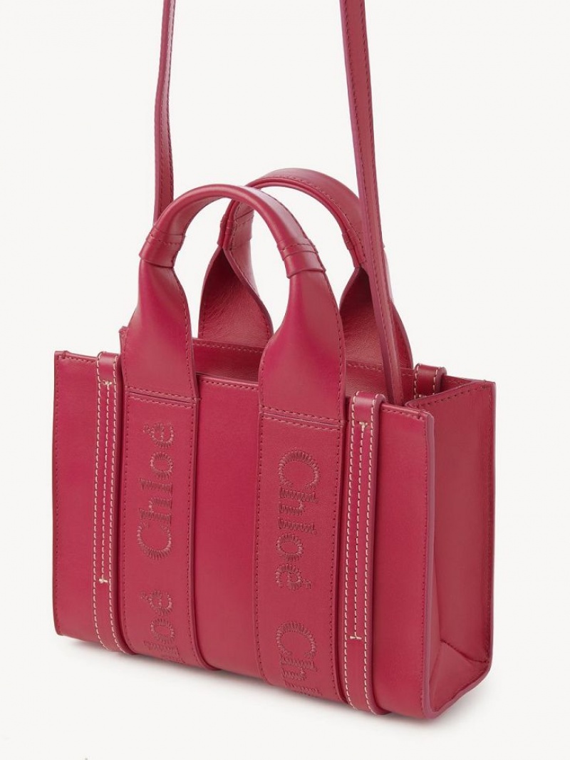 Chloe Mini Woody Crossbody Laukut Pinkki | CHE-SR13549