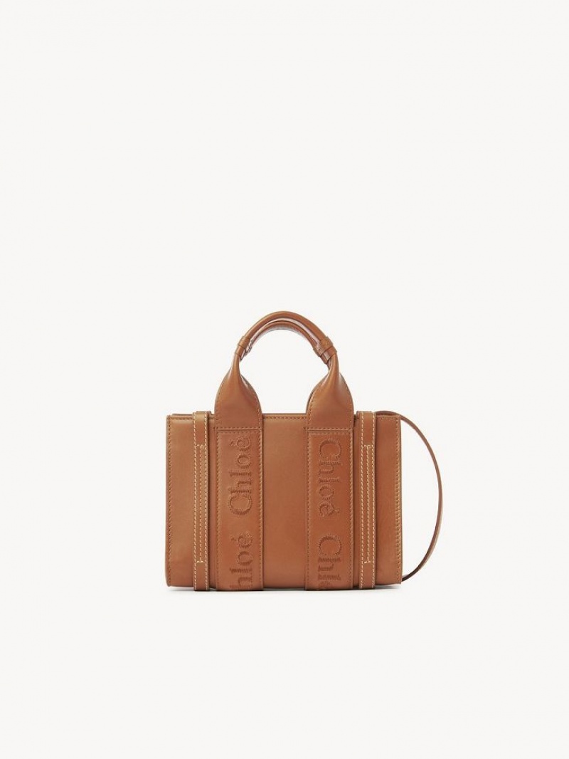 Chloe Mini Woody Crossbody Laukut Ruskea | CHE-SR13559