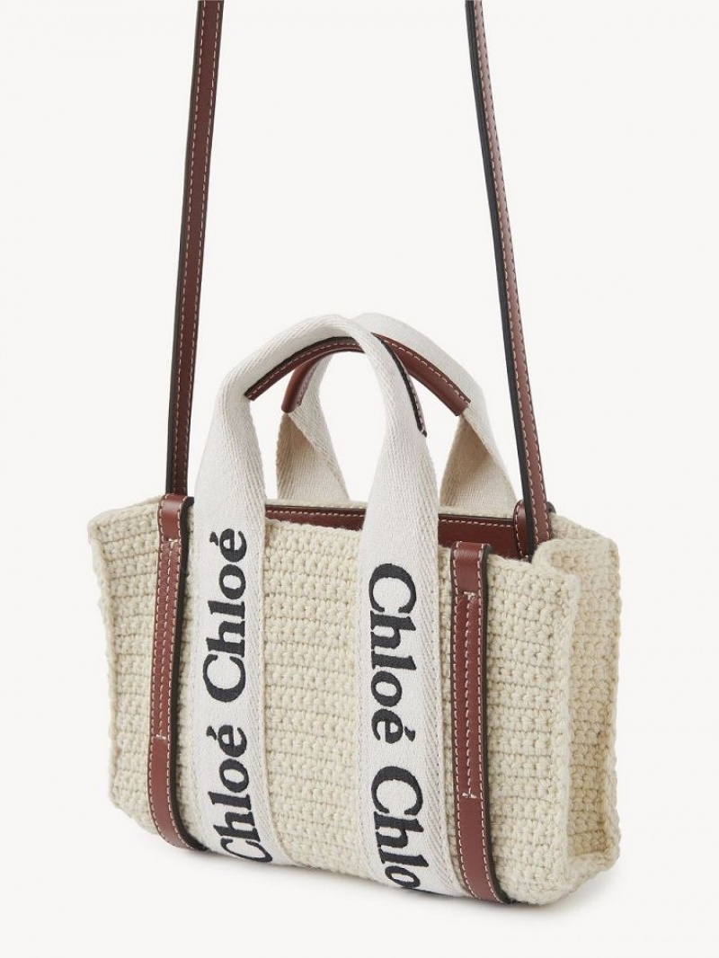 Chloe Mini Woody Crossbody Laukut Ruskea Beige | CHE-SR13585