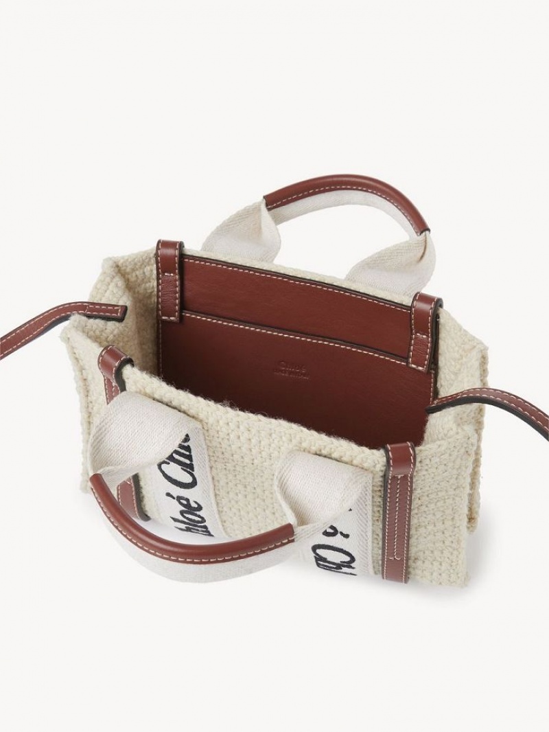 Chloe Mini Woody Crossbody Laukut Ruskea Beige | CHE-SR13585