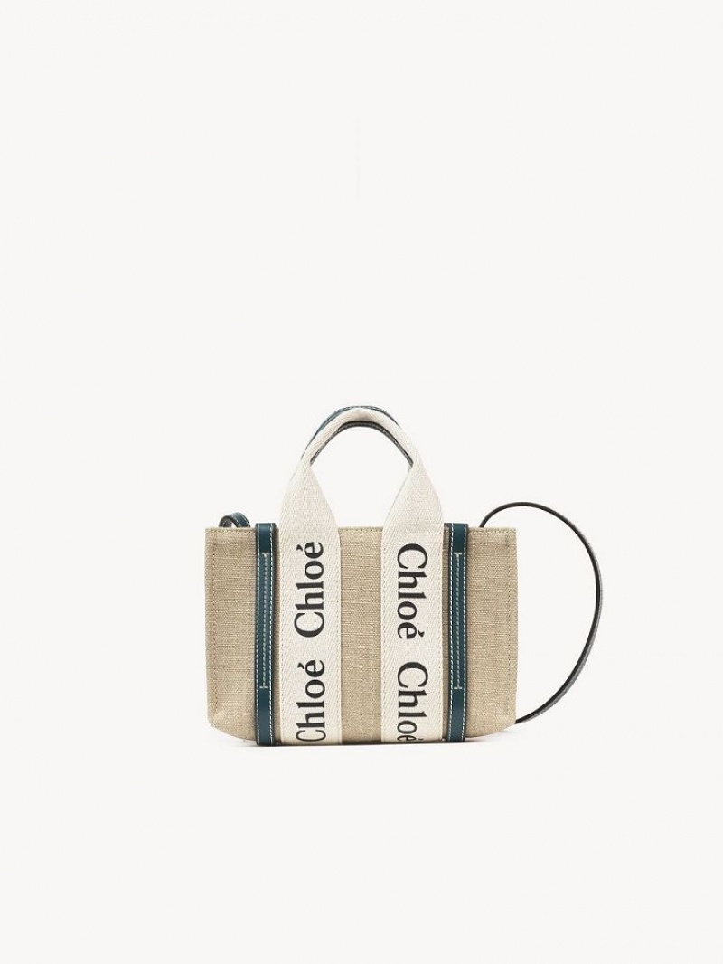 Chloe Mini Woody Crossbody Laukut Tummanturkoosi | CHE-SR13500