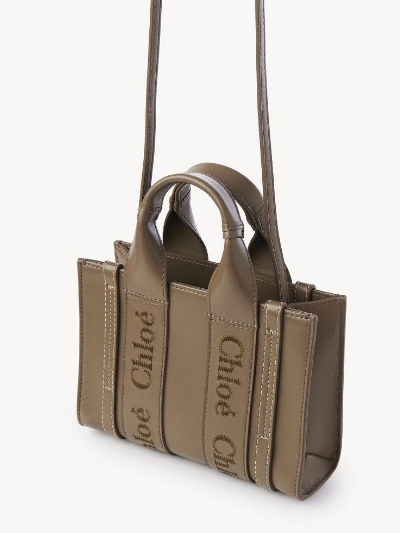 Chloe Mini Woody Crossbody Laukut Vihreä | CHE-SR13521