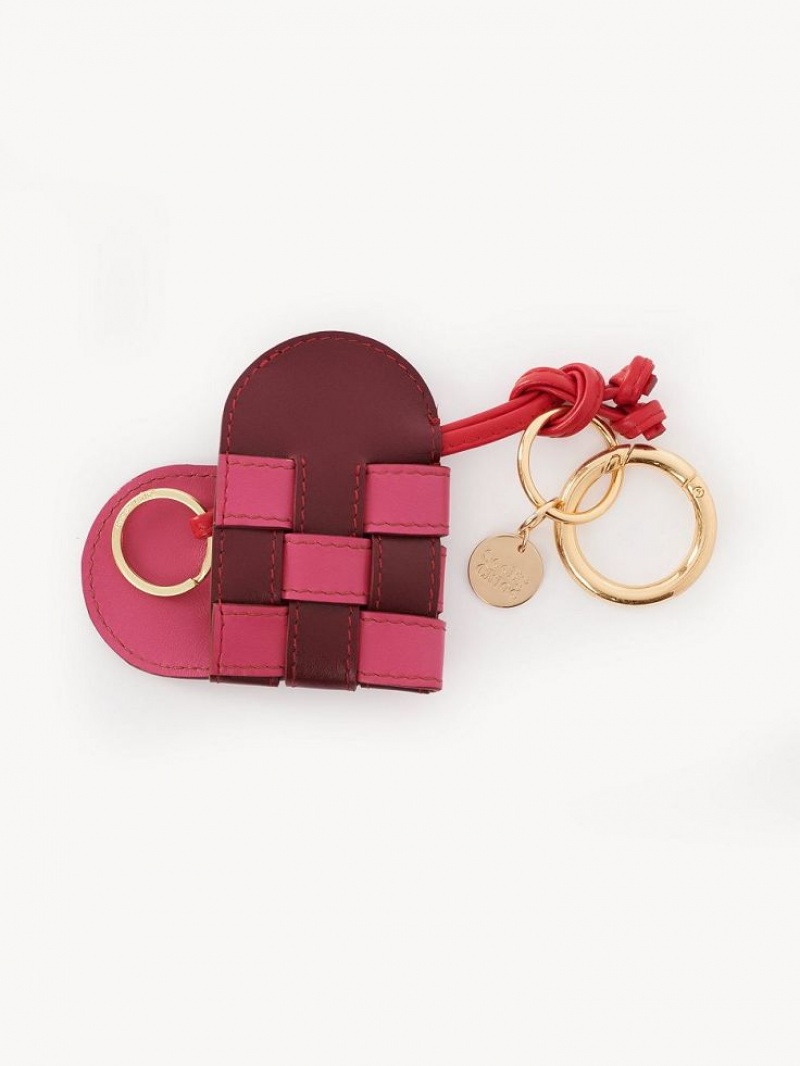 Chloe My Sbc Woven Heart Ketju Punainen | CHE-SR14942