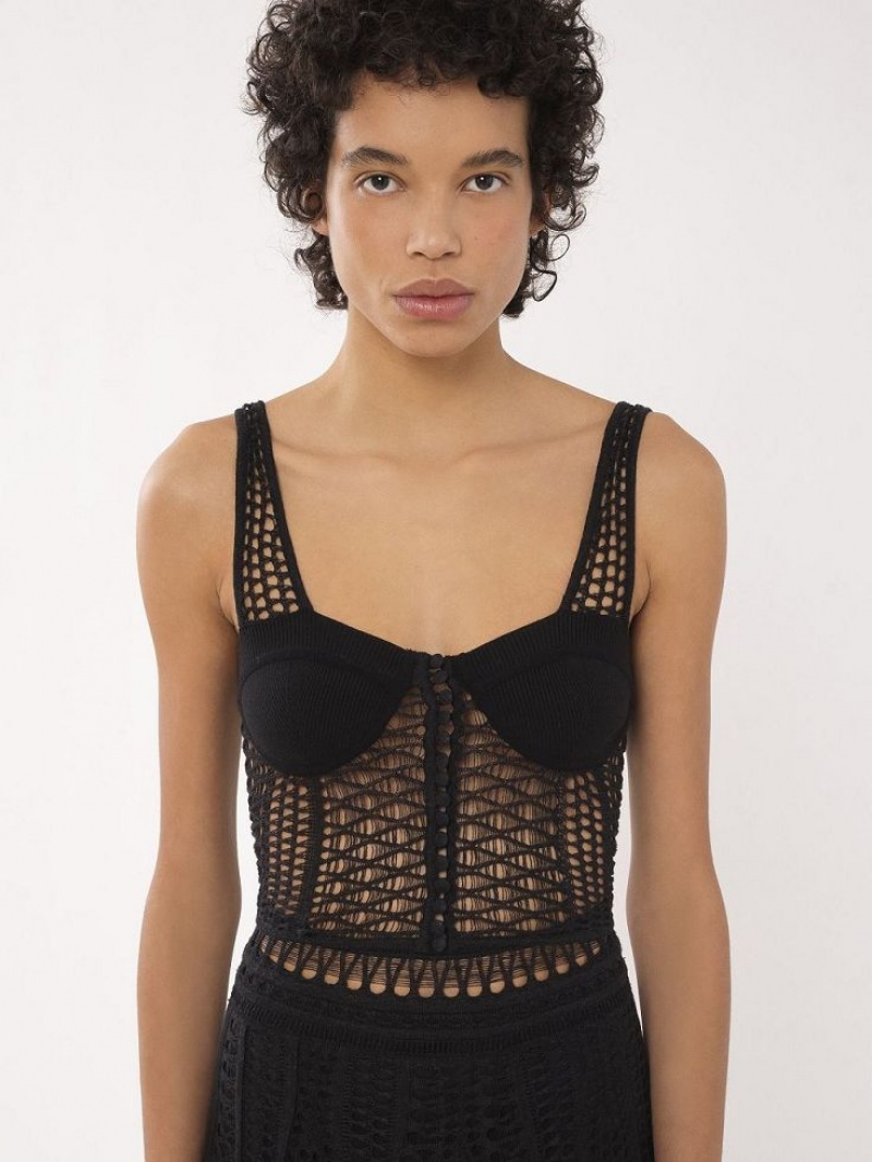 Chloe Neulottu Bustier Topit Mustat | CHE-SR13890