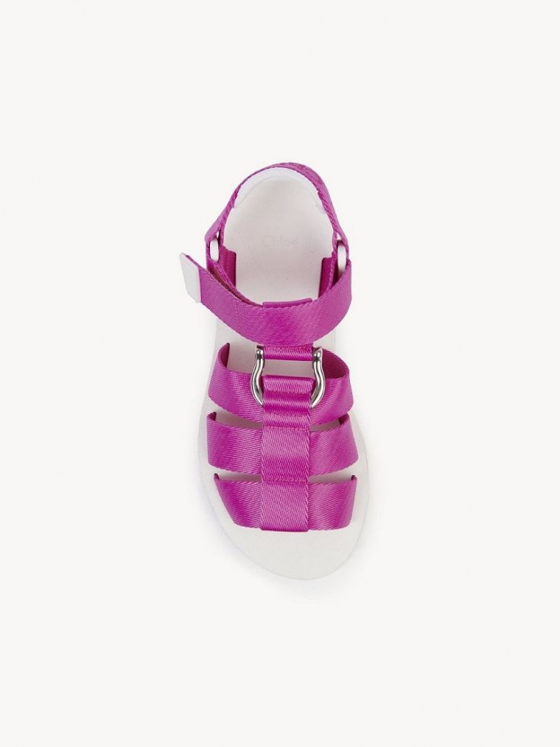 Chloe Nikie Active Litteät Sandaalit Pinkki | CHE-SR14177