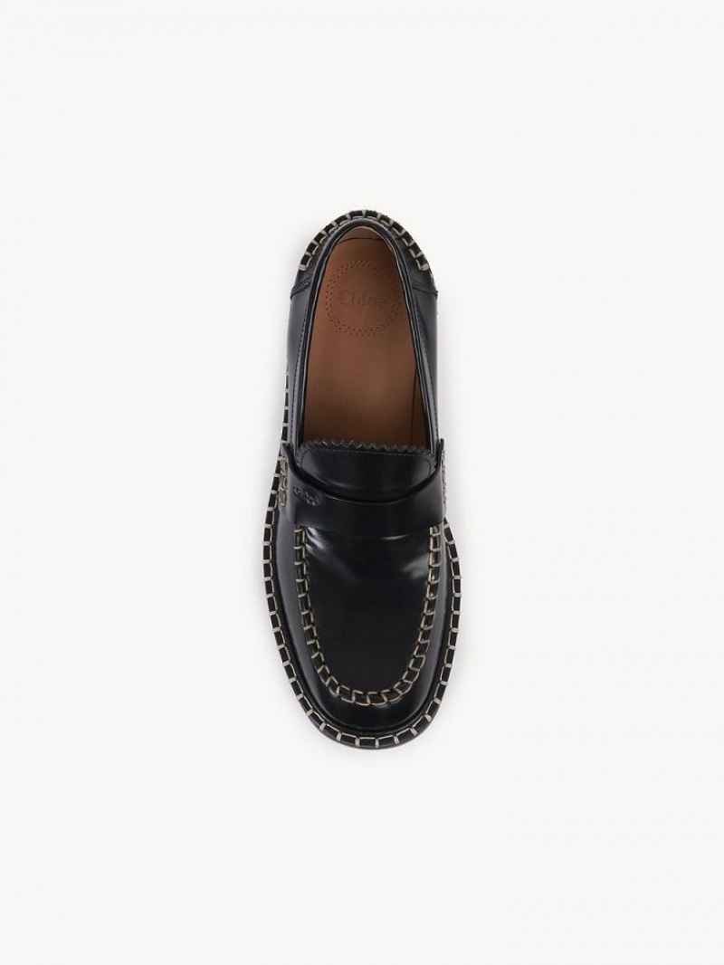 Chloe Noua Litteät Loafer Mustat | CHE-SR14245