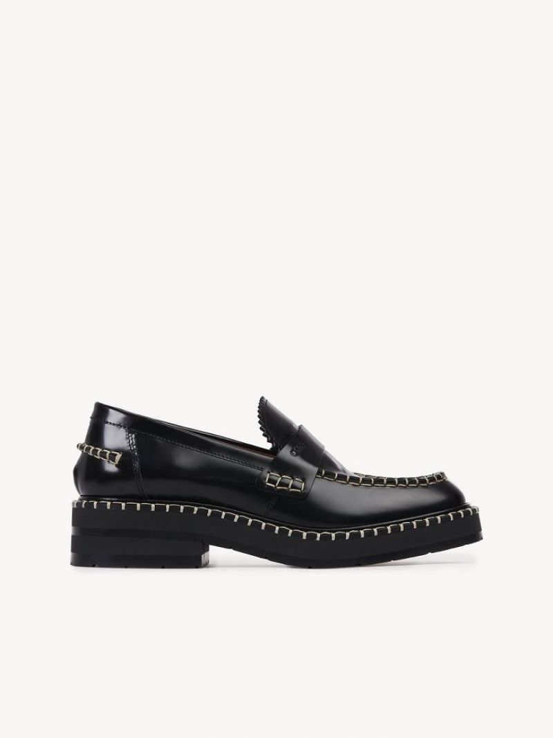 Chloe Noua Litteät Loafer Mustat | CHE-SR14245